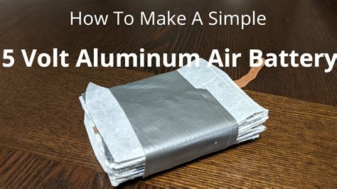 How To Make an Aluminum Air Battery - YouTube