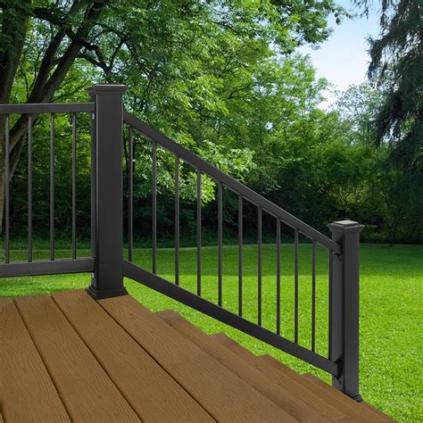 Trex (Assembled: 6-ft x 3-ft) Enhance Charcoal Black Composite Deck ...