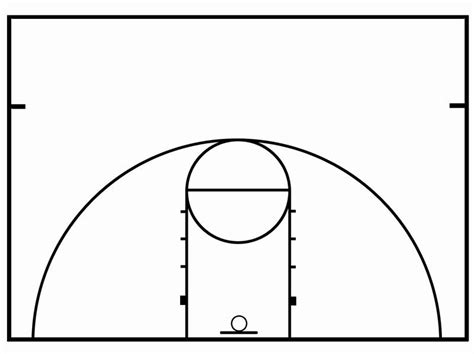 Basketball Court Design Template Best Of Basketball Half Court Diagrams ...