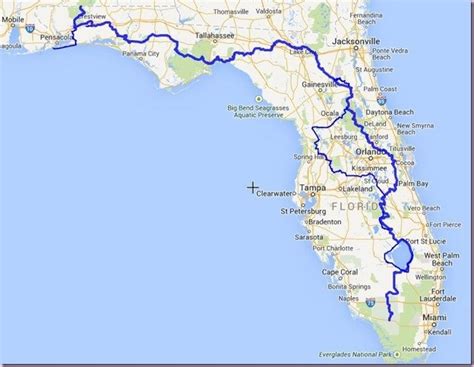 The Great Florida National Scenic Trail Challenge: Map