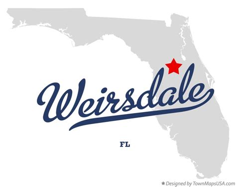 Map of Weirsdale, FL, Florida