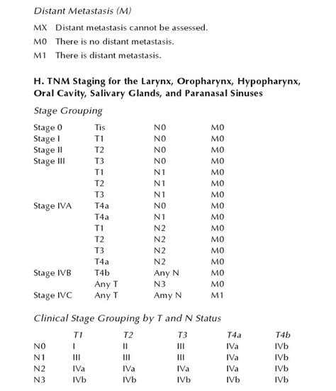 TNM staging of head and neck cancer and neck dissection classification ~ Dentistry and Medicine