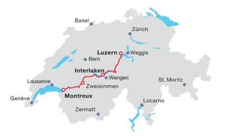 Golden Pass Switzerland Route Map