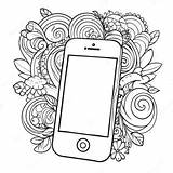 Iphone Ausmalbilder  ColoringWallpaperscom sketch template