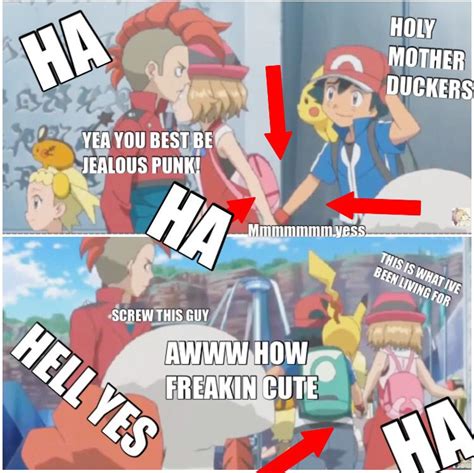 Amourshipping ash and Serena XD I don't even know anymore | Pokemon ash and serena, Pokemon ...