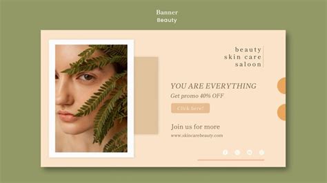 Free PSD | Beauty banner template