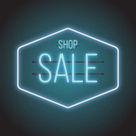 Neon Sale Sign Illustration 211683 Vector Art at Vecteezy