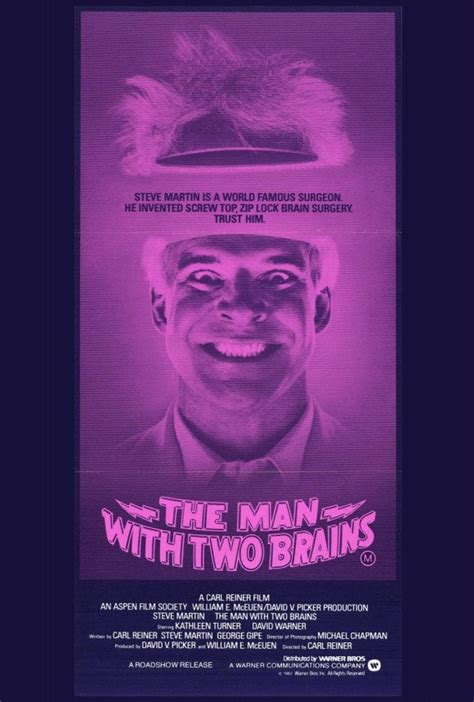 The Man With Two Brains Poster Movie 27 x 40 In - 69cm x 102cm Steve Martin Kathleen Turner ...