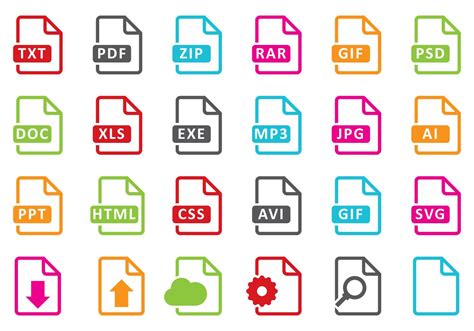 File Icons 121959 Vector Art at Vecteezy