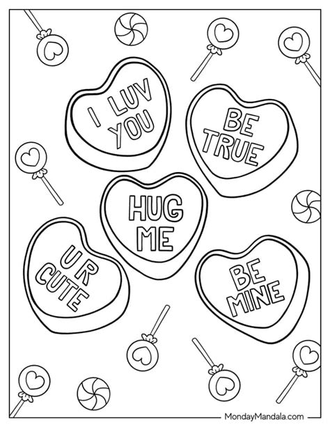 24 Candy Coloring Pages (Free PDF Printables)