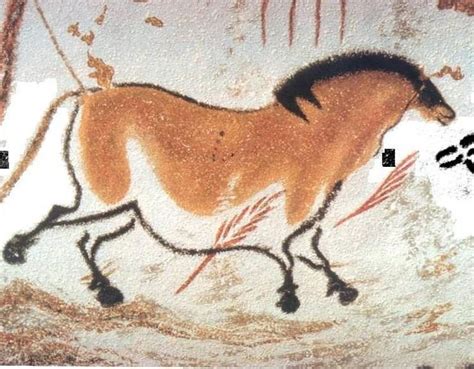 Chinese Horse, Lascaux Cave, Dordogne, France. ca. 15,000-13,000 BCE ...