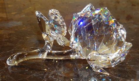 *Retired* Swarovski Crystal ROSE (19936-2007) With Dew Drops Figurine 3 1/4" | #1787911771