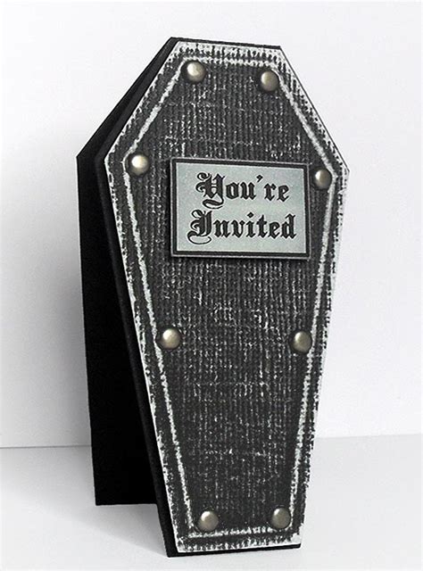 Coffin Halloween Invite