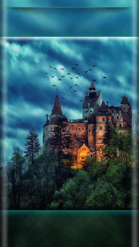 Pin by Irina Irina on Обои телефон (1080*1920) | Dracula castle, Castle painting, Castle