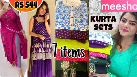 Meesho Kurta Set haul | Meesho latest kurta sets | Meesho Online ...