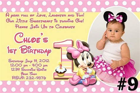 30 Minnie Mouse Birthday Invitation Wording | Example Document Template