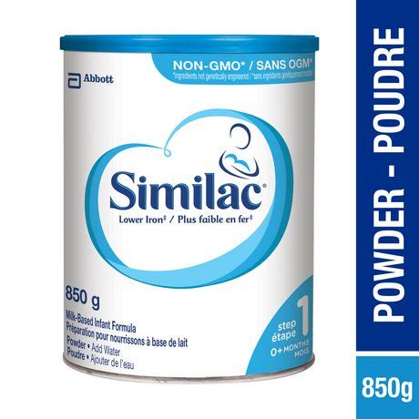 Similac Lower Iron Non-GMO Baby Formula Powder, Newborn Formula, 0 ...