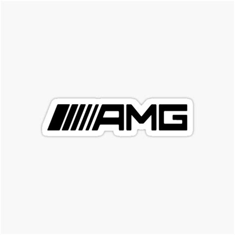 "black logo amg" Sticker for Sale by LauraHaliburton | Redbubble