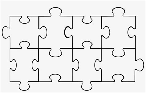 Puzzle Piece Template - Blank 8 Piece Puzzle Template Transparent PNG - 1311x775 - Free Download ...