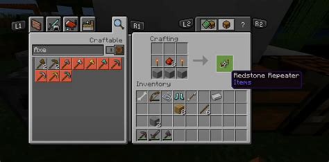 How to Craft a Redstone Repeater in Minecraft