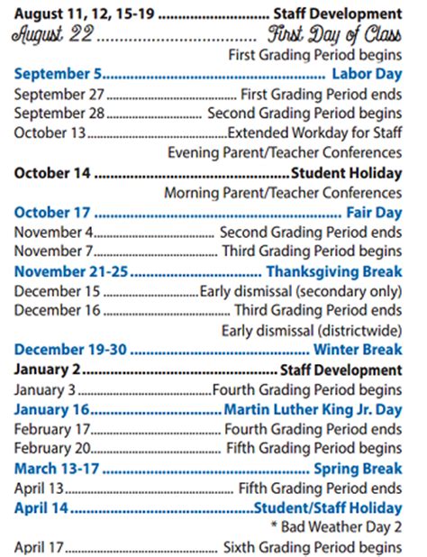 Coyle Middle - School District Instructional Calendar - Garland Isd ...