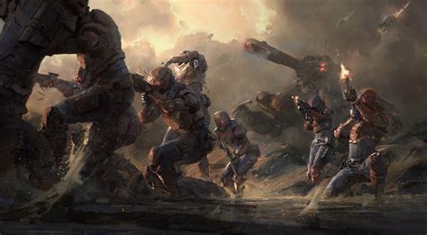 battle, artwork, ArtStation, science fiction HD Wallpaper