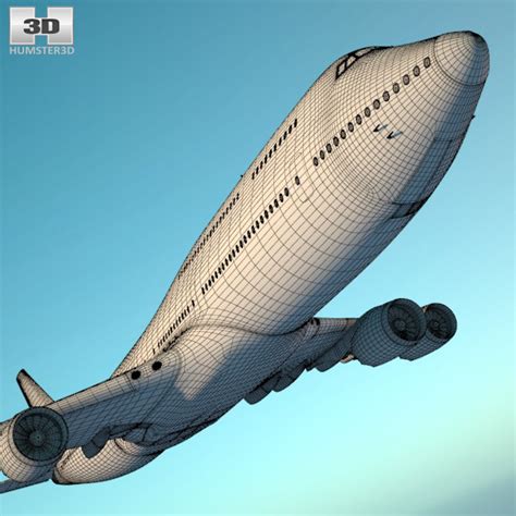 Boeing 747-8I 3D model - Download Airliner on 3DModels.org