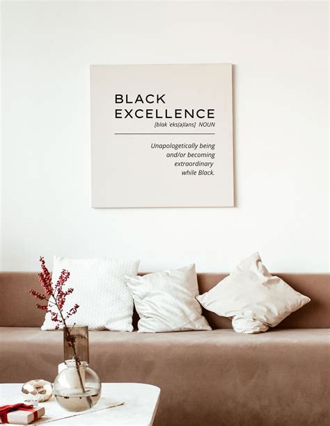 BLACK EXCELLENCE Print Quotes Print Poster Print Wall Art - Etsy