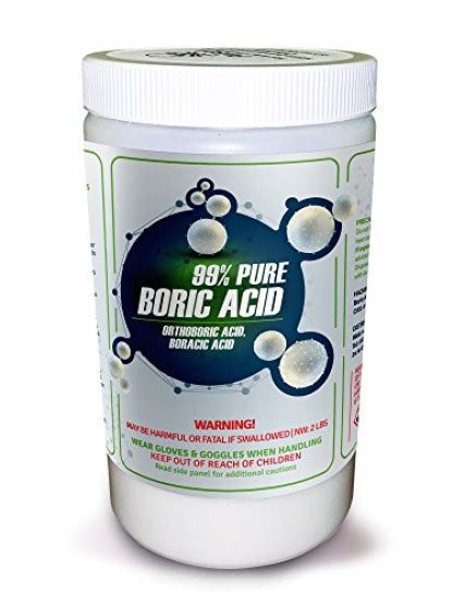 Buy 99% PURE BORIC ACID AKA Orthoboric Acid, Boracic Acid (2 lb) - on ...