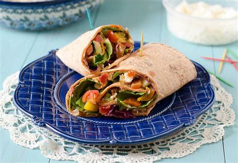 Mediterranean Veggie Wrap | Recipes, Easy dinner recipes, Wrap recipes