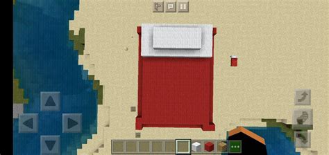 I made a red bed, I know it's a little ugly but I'm novice : r/Minecraft