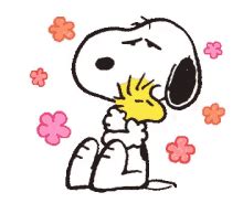 Snoopy And Woodstock Peanuts Movie Comfort Hug GIF | GIFDB.com