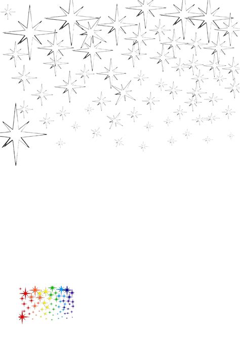 Free Rainbow Sparkle Coloring Page Template - Edit Online & Download | Template.net