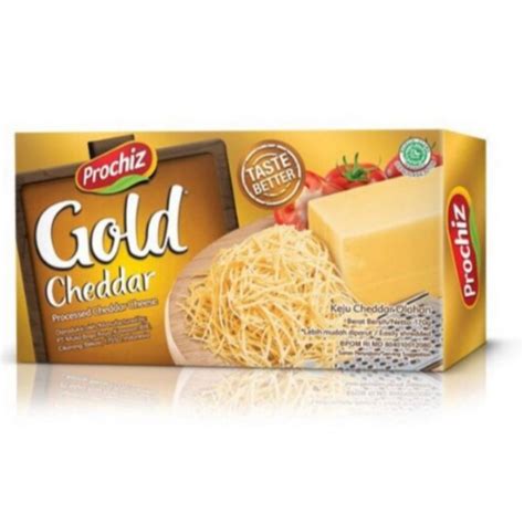 Jual Keju cheese qeju cheddar parut blok PROCHIZ GOLD gurih berkualitas 170 gram Indonesia ...