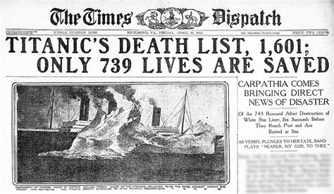 Titanic Newspaper