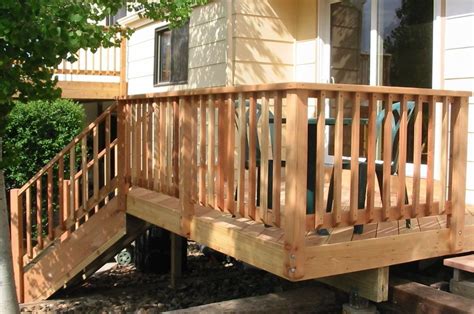 Wood Deck Handrails Designs - Wood Deck Designs Wood Deck Railing ...