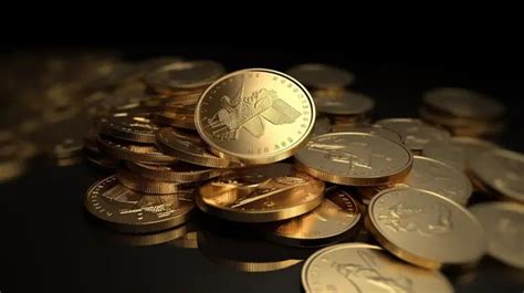 Real Time Gold Coin Piles Background, 3d Rendering Gold Coins With The Dollar, Hd Photography ...