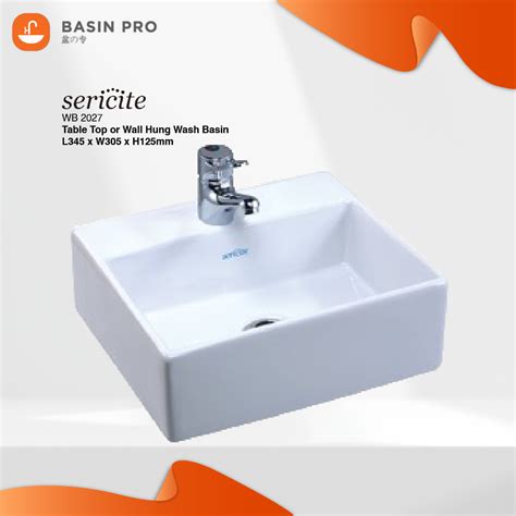 WB2027 Sericite Natralite Wall Hung Ceramic Basin Toilet Sink Singki Bathroom Sink Besen ...