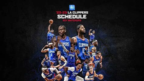 LA Clippers Schedule for October-November NBA Season 2023-2024