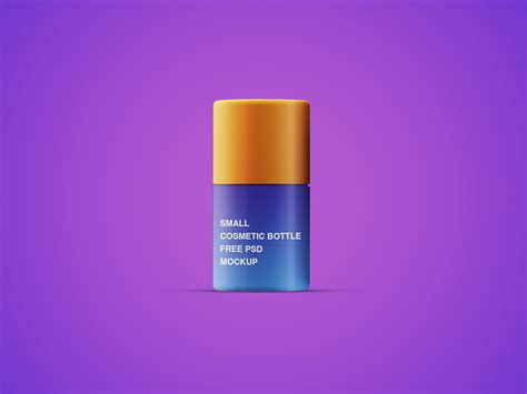 Small Cosmetic Bottle Free PSD Mockup