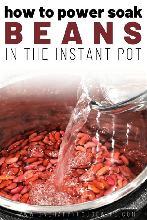 Power Soaking Red Kidney Beans in the Instant Pot | Recipe | Instant pot beans recipe, Instant ...