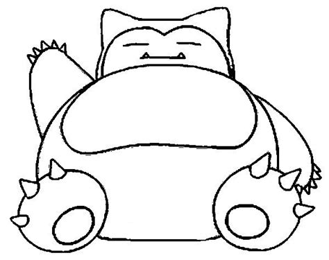 Pokemon Snorlax Coloring Pages