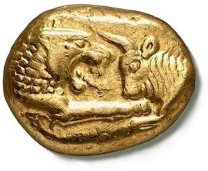 ANCIENT LYDIANS WERE THE FIRST TO PRODUCE THE GOLD COIN