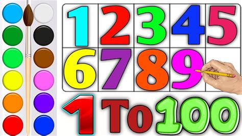 Counting Numbers | Write And Read Numbers | 1-100 | 123 Learning For ...