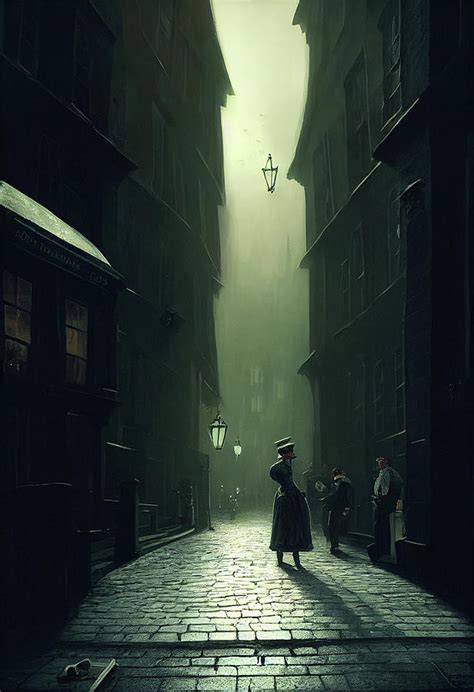 Streets of Victorian London Digital Art by AJ Etheridge - Fine Art America