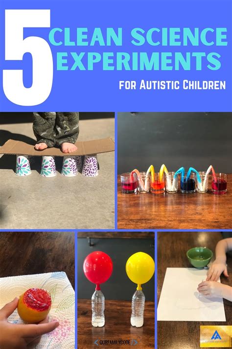 5 Clean Science Experiments for Autistic Children - Our Family Code