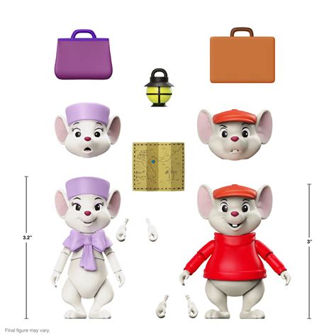 Disney Ultimates The Rescuers Bernard and Miss Bianca Action Figures