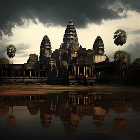 Premium AI Image | Angkor Wat The Crown Jewel of Khmer Architecture