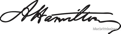 "Alexander Hamilton Signature" Stickers by Macbrittdesigns | Redbubble