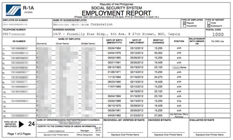 Sss R3 Fillable Form Excel - Printable Forms Free Online